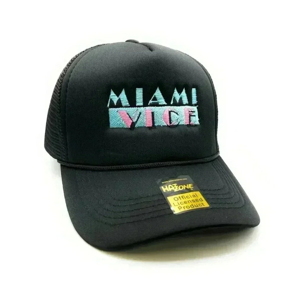 Other - Miami Vice Mesh Trucker Snapback (Black)